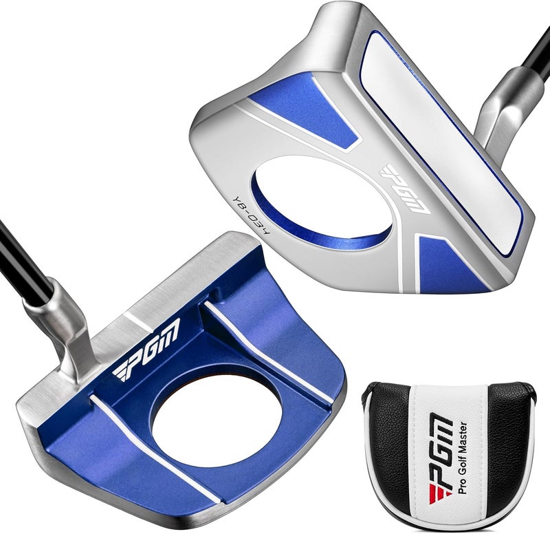 PGM Standing Golf Putter with Ball Pick-Up,for Men and Women,Ultra-Lightweight Graphite Shaft,Ultra Low Center of Gravity with Alignment Aid, Right-Handed & 34 inch - Image 1